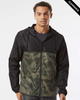 Clearance - Independent EXP54LWZ Water-Resistant Lightweight Windbreaker | Black/ Forest Camo