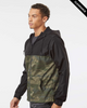 Clearance - Independent EXP54LWZ Water-Resistant Lightweight Windbreaker | Black/ Forest Camo