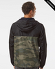 Clearance - Independent EXP54LWZ Water-Resistant Lightweight Windbreaker | Black/ Forest Camo
