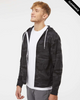 Clearance - Independent AFX90UNZ Unisex Lightweight Full-Zip Hooded Sweatshirt | Black Camo