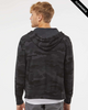 Clearance - Independent AFX90UNZ Unisex Lightweight Full-Zip Hooded Sweatshirt | Black Camo