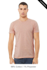 Clearance - Bella+Canvas 3001CVC Jersey Short Sleeve Tee | Heather Prism Peach