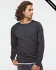 Clearance - Independent Trading Co. SS1000C Icon Unisex Lightweight Loopback Terry Crewneck Sweatshirt | Charcoal Heather