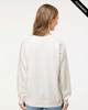 Clearance - Independent Trading Co. SS1000C Icon Unisex Lightweight Loopback Terry Crewneck Sweatshirt | Bone