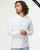 Clearance - Independent Trading Co. SS1000 Icon Unisex Lightweight Loopback Terry Hoodie | White