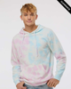 Clearance - Independent Trading Co. PRM4500TD Unisex Midweight Tie-Dyed Hooded Sweatshirt | Tie Dye Cotton Candy