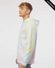 Clearance - Independent Trading Co. PRM4500TD Unisex Midweight Tie-Dyed Hooded Sweatshirt | Tie Dye Sunset Swirl