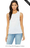 Clearance - Bella+Canvas 8803 Flowy Muscle Tank Top | White Marble