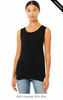 Clearance - Bella+Canvas 8803 Flowy Muscle Tank Top | Black Heather
