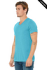 Clearance - Bella+Canvas 3415 Unisex V-Neck Tri-Blend T-Shirt | Aqua Triblend
