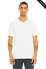 Clearance - Bella+Canvas 3415 Unisex V-Neck Tri-Blend T-Shirt | Solid White Triblend