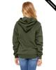 Clearance - Bella + Canvas 3719Y  Youth Sponge Fleece Pullover Hooded Sweatshirt | Military Green