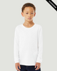 Clearance - BELLA + CANVAS 3513Y  Youth Triblend Long Sleeve Tee | Solid White Triblend