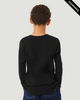 Clearance - BELLA + CANVAS 3513Y  Youth Triblend Long Sleeve Tee | Solid Black Triblend