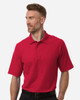 Harriton M105 Men's Maverick CVC Pique Polo | Red