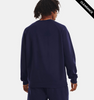 Clearance - Under Armour 1379755 Men's Rival Fleece Sweatshirt | Midnight Navy/White