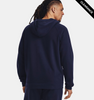 Clearance - Under Armour 1379767 Men's Rival Fleece Full-Zip | Midnight Navy/White