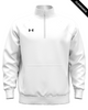 Clearance - Under Armour 1386016 Men's Rival Fleece Quarter-Zip | White/Black