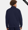 Clearance - Under Armour 1386016 Men's Rival Fleece Quarter-Zip | Midnight Navy/White