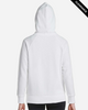 Clearance - Under Armour 1379500 Women's Rival Fleece Hooded Sweatshirt | White/ Black
