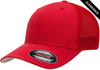 Clearance - Flexfit 6511 Mesh Trucker Cap | Red