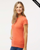 Clearance - M&O 3540 Ladies Deluxe Blend T-shirt | Heather Orange
