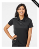 Clearance - Adidas A325 Women's 3-Stripes Shoulder Sport Shirt | Black/ White
