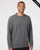 Clearance - Adidas A434 Fleece Crewneck Sweatshirt | Dark Grey Heather