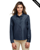 Clearance - Harriton M580LW Ladies' Key West Long-Sleeve Performance Staff Shirt | Navy