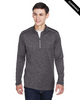 Clearance - Core365 CE401 Men's Kinetic Performance Quarter-Zip Shirt | Carbon/ Black
