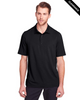 Clearance - North End NE100 Men's Jaq Snap-Up Stretch Performance Polo | Black