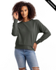 Clearance - Next Level Apparel 9084 Ladies' Laguna Sueded Sweatshirt | Heavy Metal