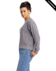 Clearance - Next Level Apparel 9084 Ladies' Laguna Sueded Sweatshirt | Heather Grey