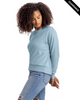 Clearance - Next Level Apparel 9084 Ladies' Laguna Sueded Sweatshirt | Stonewash Denim