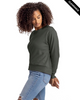 Clearance - Next Level Apparel 9084 Ladies' Laguna Sueded Sweatshirt | Heavy Metal