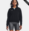 Clearance - Under Armour 1379492 Ladies' Rival Fleece Quarter-Zip | Black/White