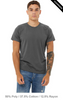 Clearance - 3650 Bella+Canvas Marble Poly Cotton Tee | Asphalt