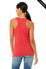 Clearance - Bella+Canvas 8430 Women's Tri-Blend Racerback Tank Top | Red Triblend