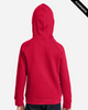 Clearance - Under Armour 1379792 Youth Rival Fleece Hooded Sweatshirt | Red/ White