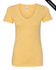 Clearance - Next Level 1540 Ladies' Ideal V-Neck Tee | Banana Cream