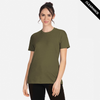 Clearance - Next Level 6600 Ladies' Relaxed CVC T-Shirt | Military Green