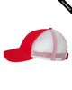 Clearance - Valucap AH80 Bio-Washed Trucker Cap | Red/ White