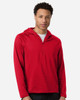 Team 365 TT200 Men's Qualify Quarter-Zip Hooded Pullover| Sport Red