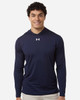 Under Armour 6014164 Men's Team Vanish Hooded Long Sleeve T-Shirt | Midnight Navy/ White