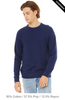 Clearance - Bella+Canvas 3901 Sponge Fleece Mock Neck Sweatshirt | Navy Triblend