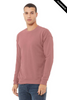 Clearance - Bella+Canvas 3945 Unisex Sponge Fleece Drop Shoulder Crewneck Sweatshirt | Mauve