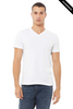 Clearance - Bella+Canvas 3005 Unisex Jersey V-Neck Short Sleeve Tee | White