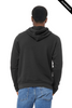 Clearance - Bella+Canvas 3719 Unisex Sponge Fleece Pullover Hoodie | DTG Dark Grey