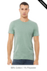 Clearance - Bella+Canvas 3001CVC Jersey Short Sleeve Tee | Heather Prism Dusty Blue