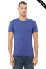 Clearance - Bella+Canvas 3001CVC Jersey Short Sleeve Tee | Heather True Royal